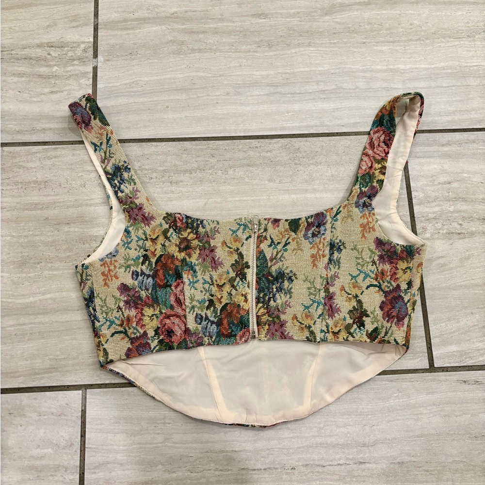❗️SOLD❗️Princess Polly Floral Corset Top - Picture 6 of 13